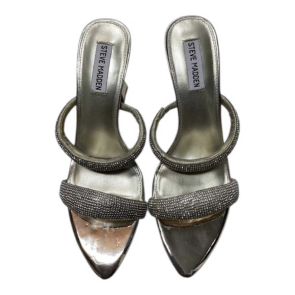 Steve MaddenWomen's Metallic Harperr Slide Sandal Size 9.5